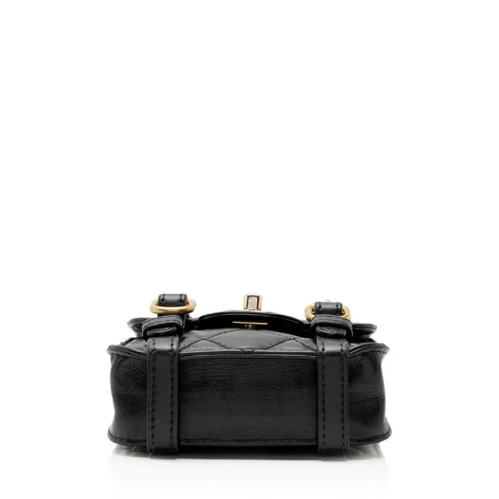 Chanel Aged Calfskin Mini City School Flap Bag